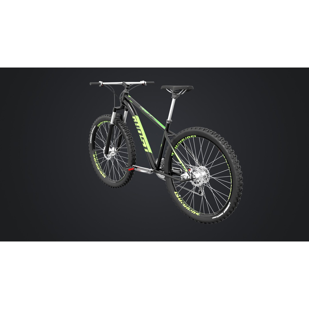 Mountain Bike 3D Model – Low Poly Rigged Asset for Animation - View 9