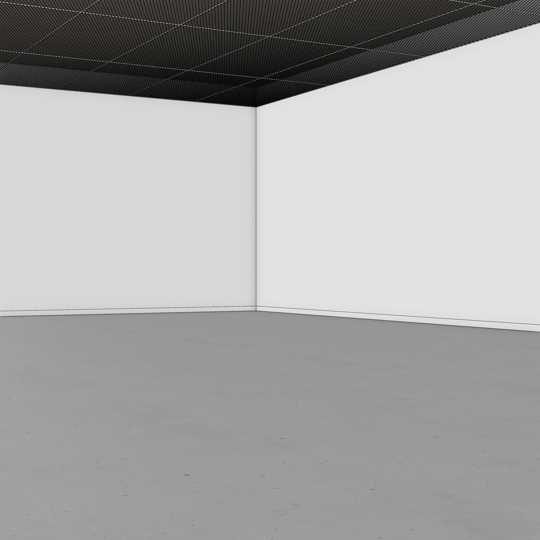 Render Studio Interior 3D Model – Low Poly Industrial Hall, FBX, OBJ - View 16