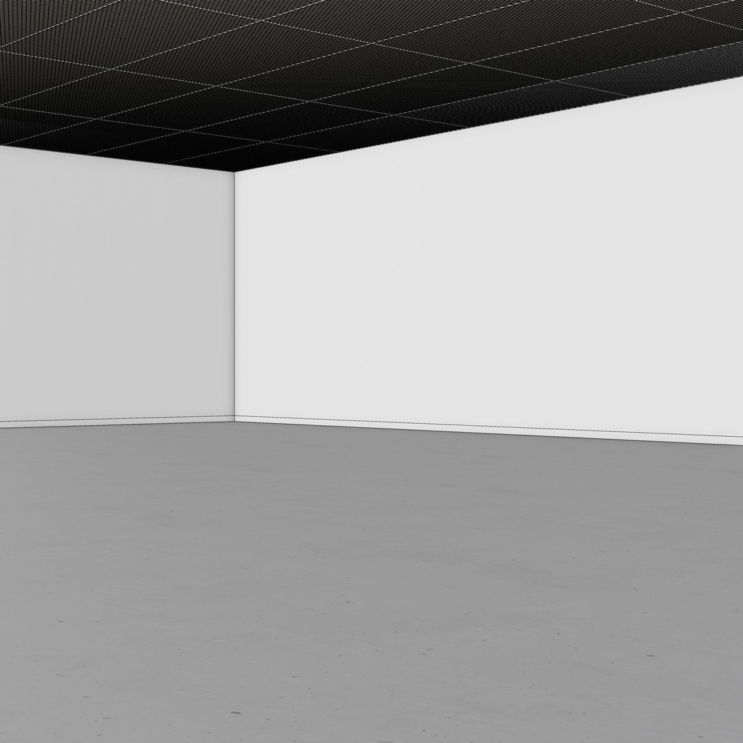 Render Studio Interior 3D Model – Low Poly Industrial Hall, FBX, OBJ - View 19