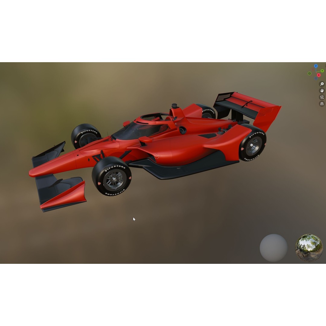 Indycar Road Version 3D Model – High Detail PBR Asset, FBX - View 18