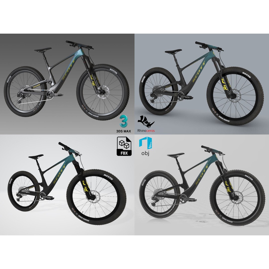 Scott Spark 3D Model – High Poly Bicycle with PBR Textures - View 16