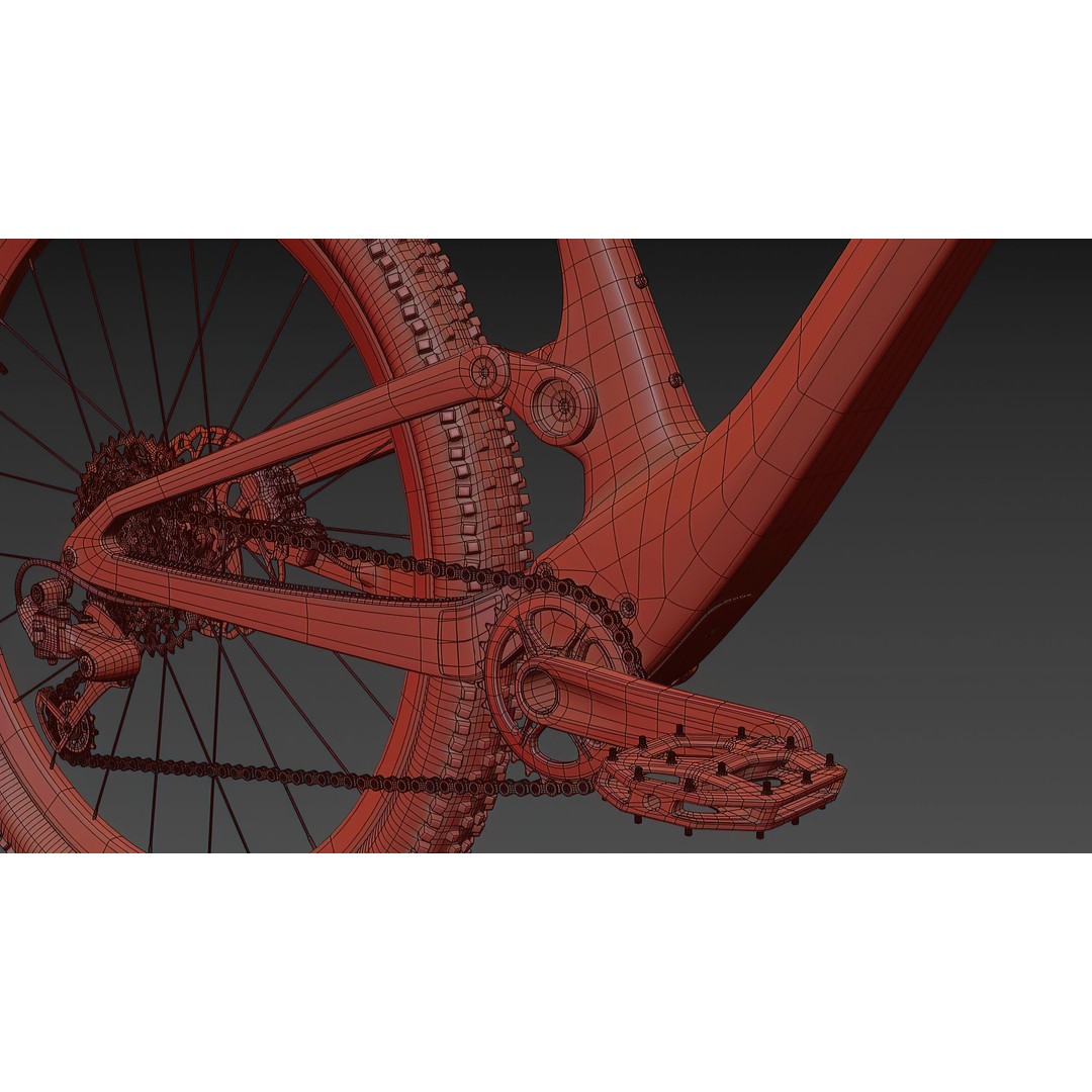 Scott Spark 3D Model – High Poly Bicycle with PBR Textures - View 17