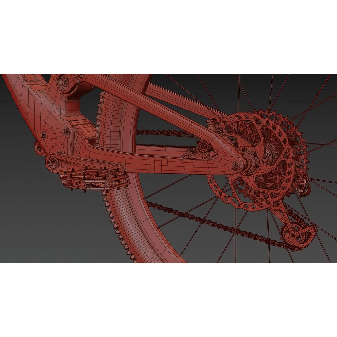 Scott Spark 3D Model – High Poly Bicycle with PBR Textures - View 18