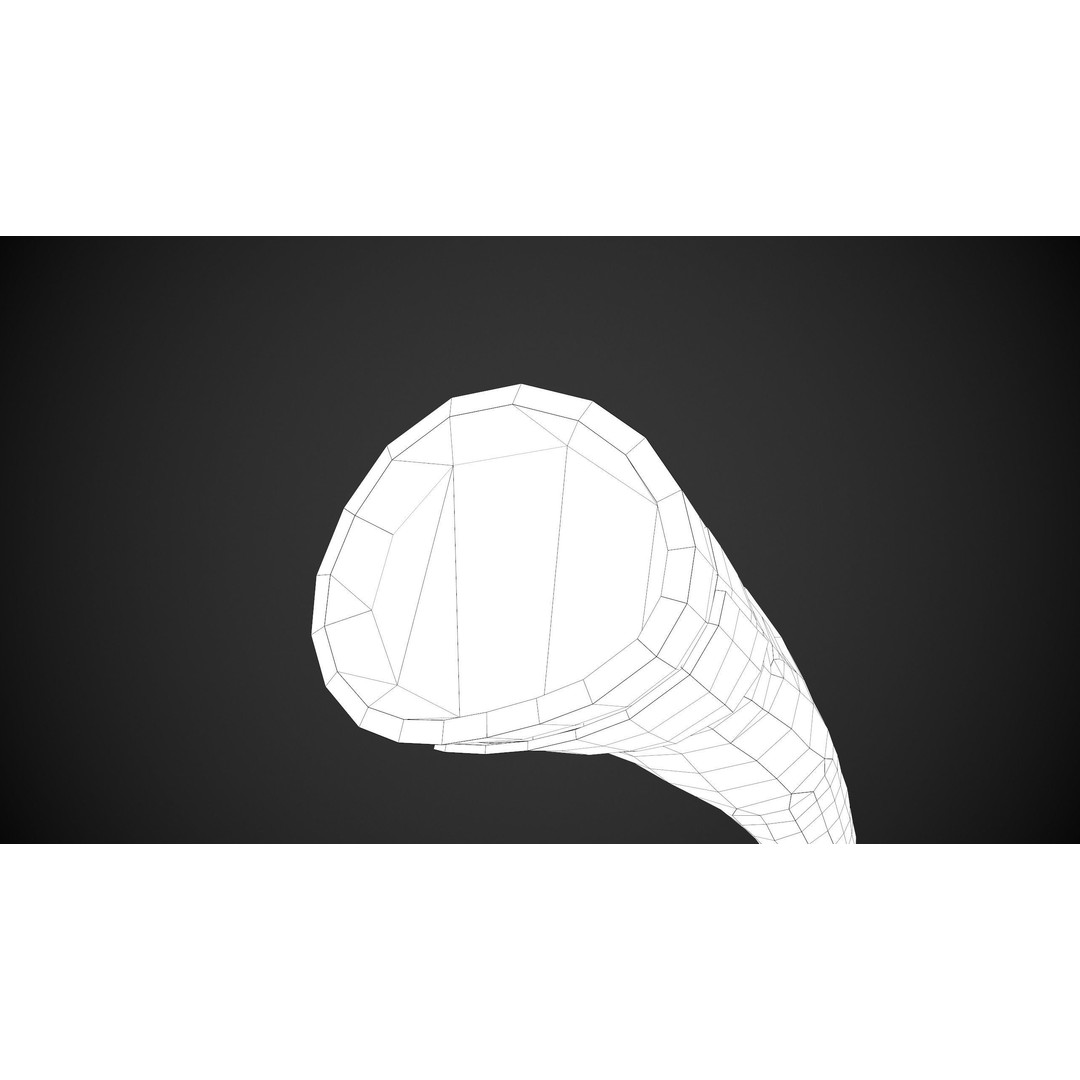 Full Black Snowboard Gloves 3D Model – Low Poly PBR Asset, FBX, OBJ - View 19