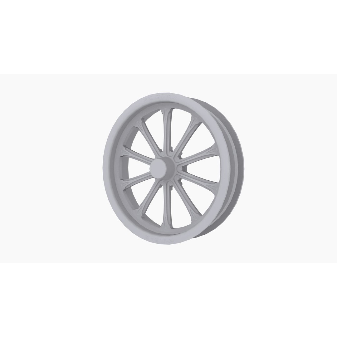 RC Components Exile-S Street Fighter Wheel 3D Model – Low Poly Game Asset, FBX - View 11