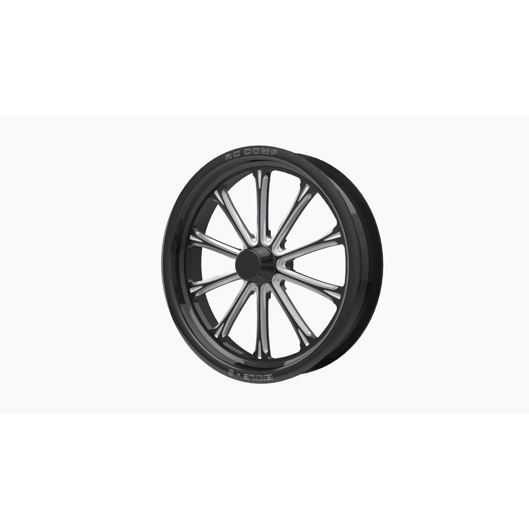 RC Components Exile-S Street Fighter Wheel 3D Model – Low Poly Game Asset, FBX - View 4