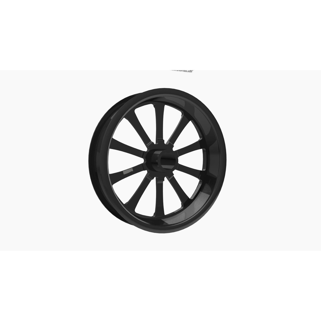 RC Components Exile-S Street Fighter Wheel 3D Model – Low Poly Game Asset, FBX - View 5