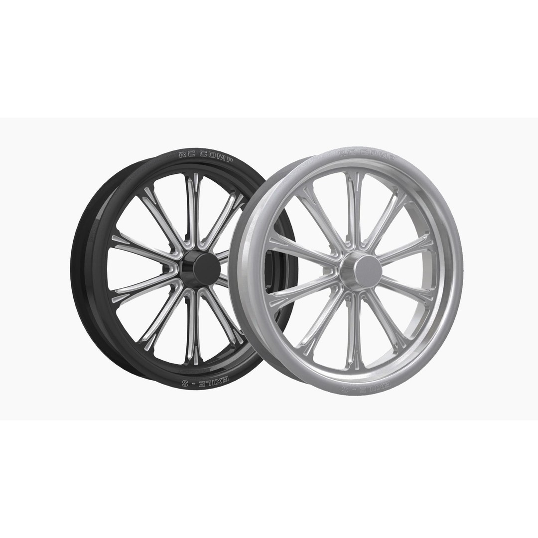 RC Components Exile-S Street Fighter Wheel 3D Model – Low Poly Game Asset, FBX - View 7