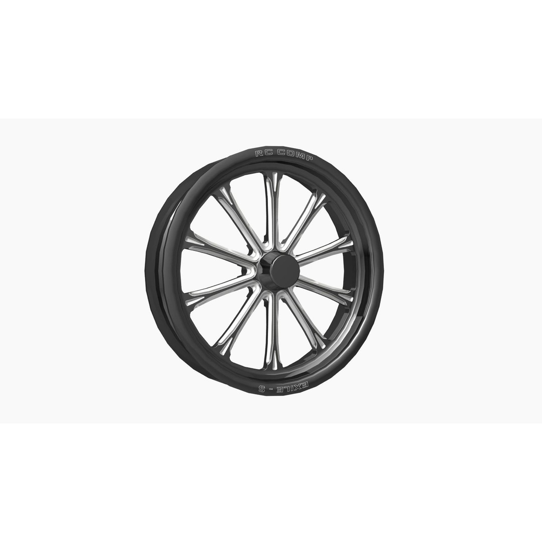 RC Components Exile-S Street Fighter Wheel 3D Model – Low Poly Game Asset, FBX - View 8