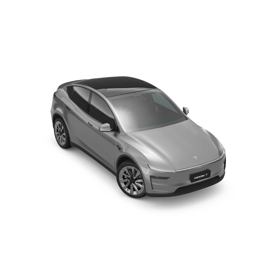 2025 Tesla Model Y 3D Model – SUV Game-Ready Asset, FBX, OBJ - View 10
