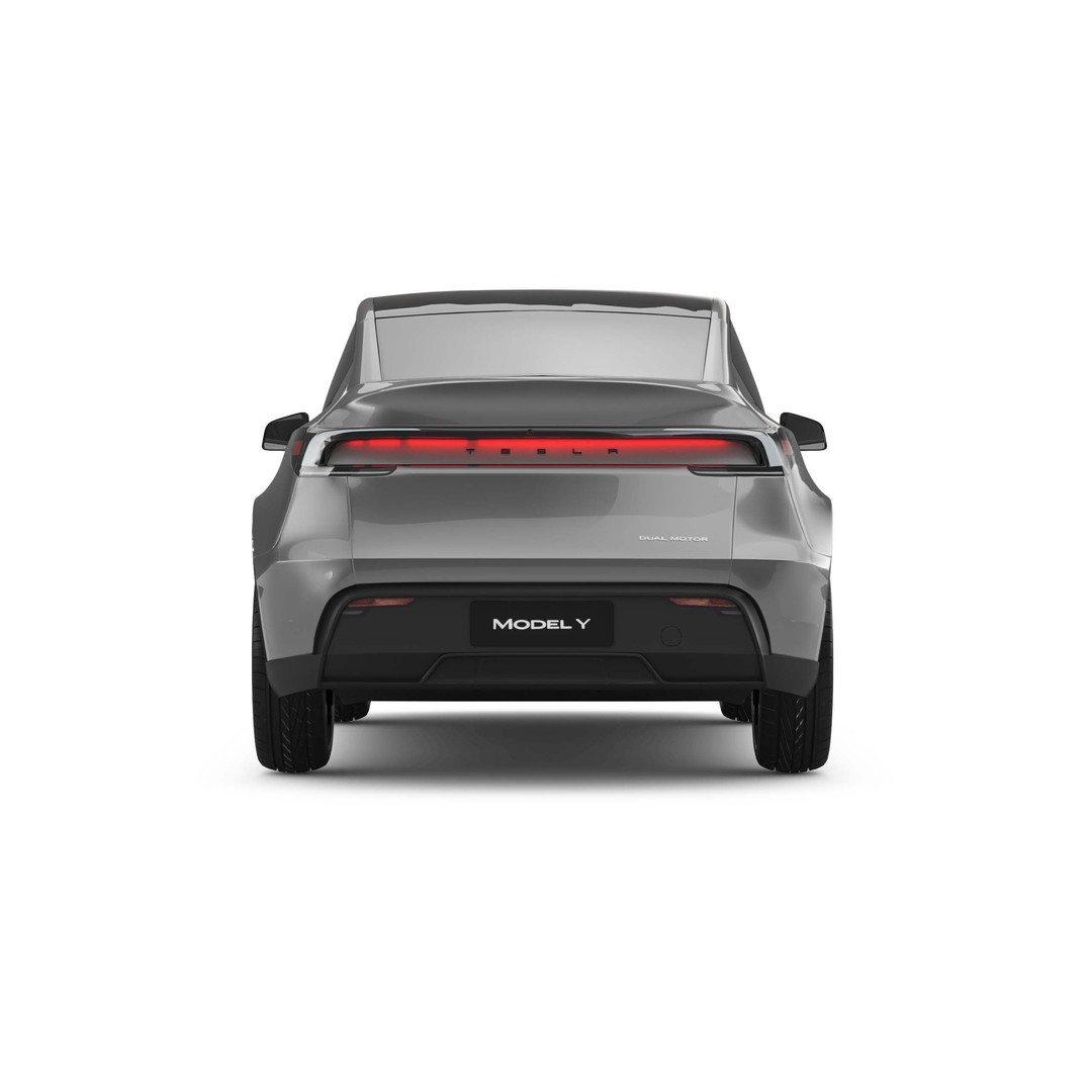 2025 Tesla Model Y 3D Model – SUV Game-Ready Asset, FBX, OBJ - View 13