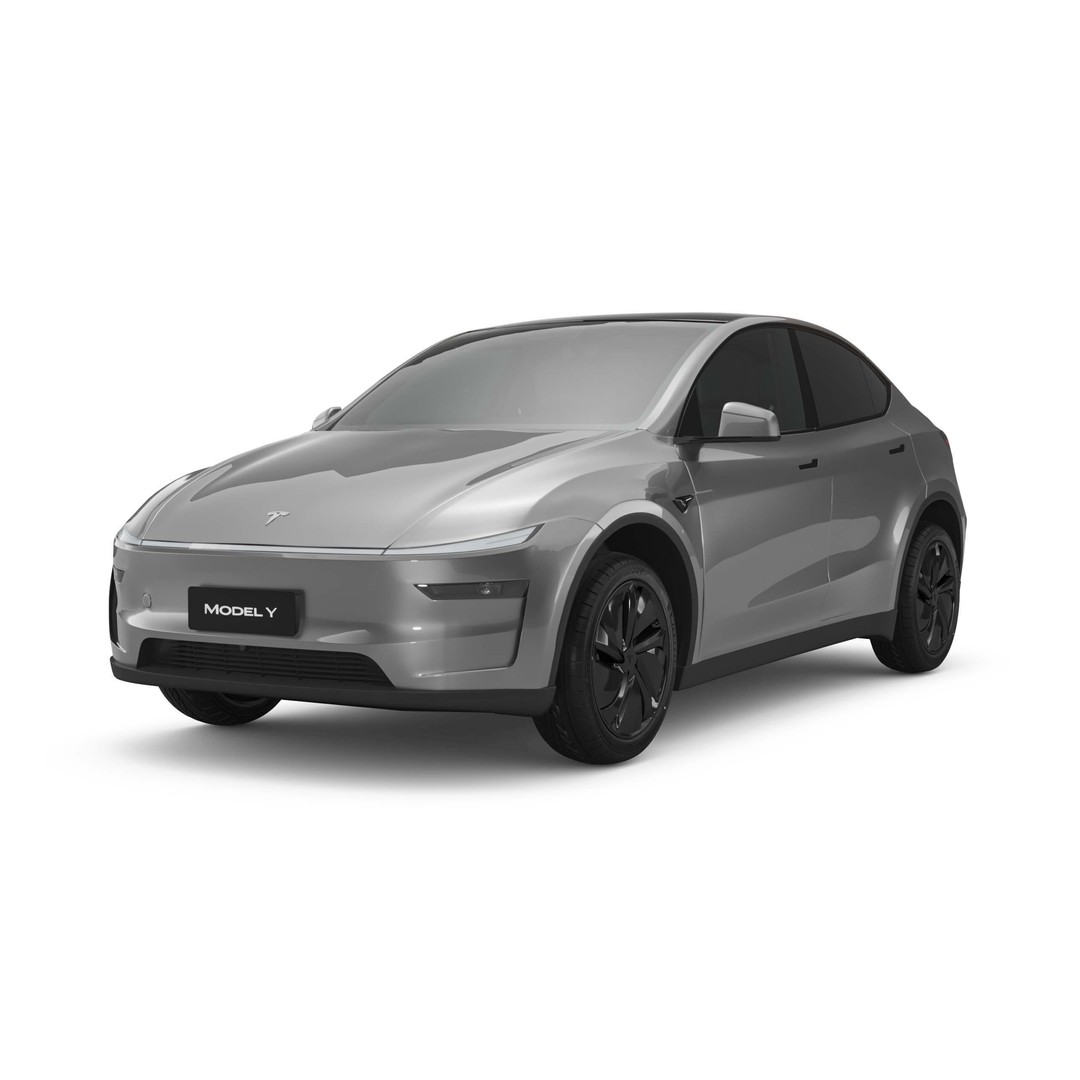 2025 Tesla Model Y 3D Model – SUV Game-Ready Asset, FBX, OBJ - View 3
