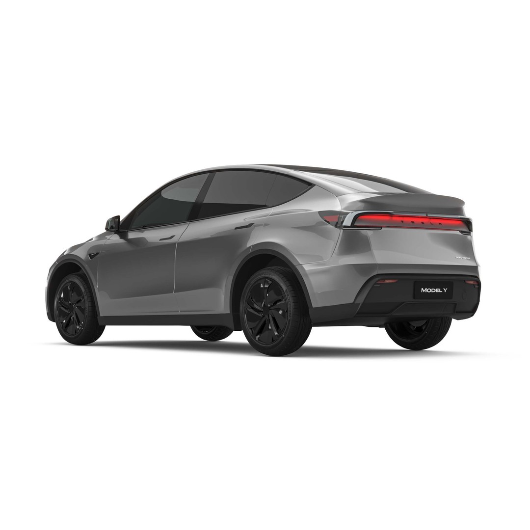2025 Tesla Model Y 3D Model – SUV Game-Ready Asset, FBX, OBJ - View 5