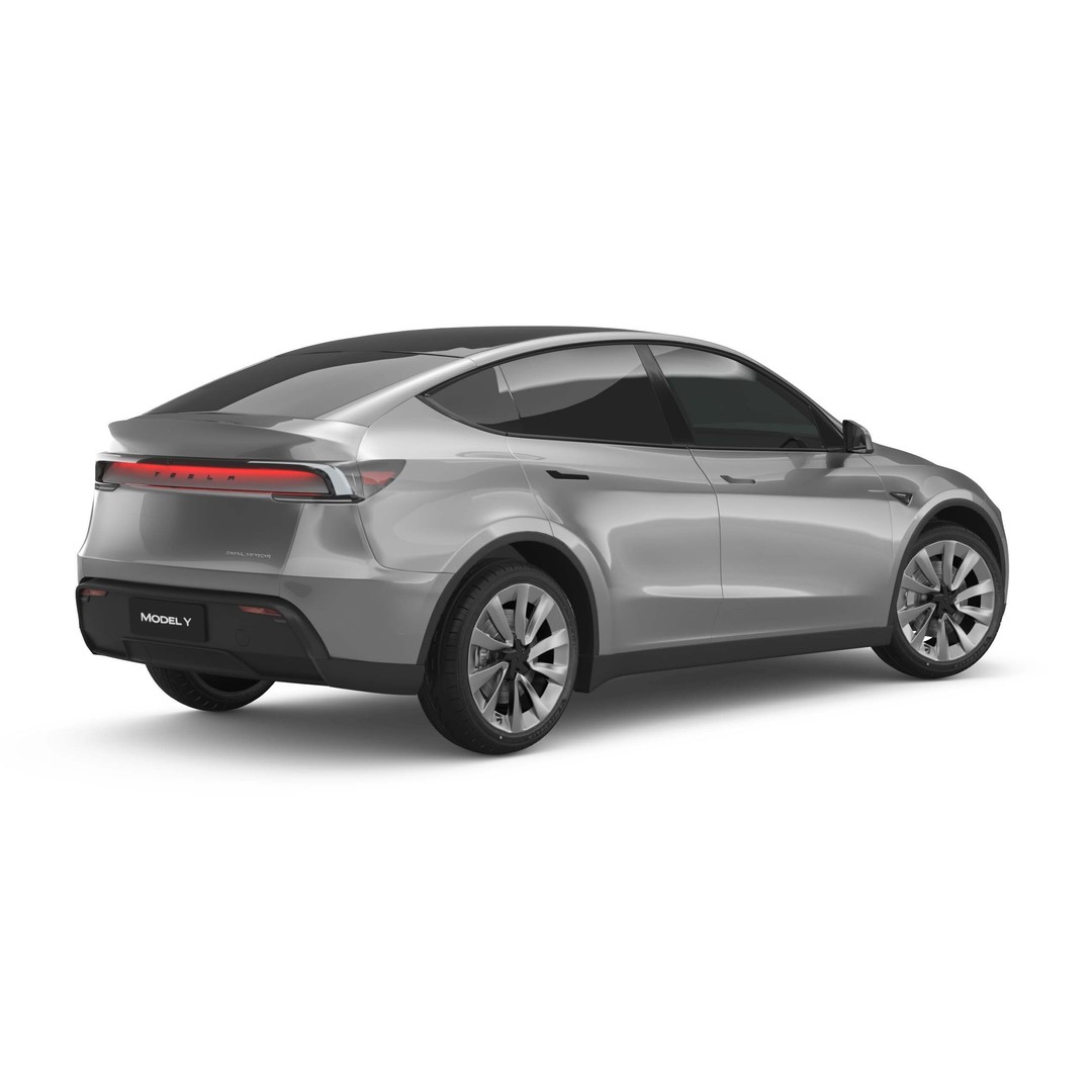 2025 Tesla Model Y 3D Model – SUV Game-Ready Asset, FBX, OBJ - View 6