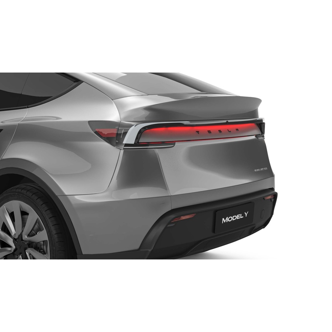 2025 Tesla Model Y 3D Model – SUV Game-Ready Asset, FBX, OBJ - View 8