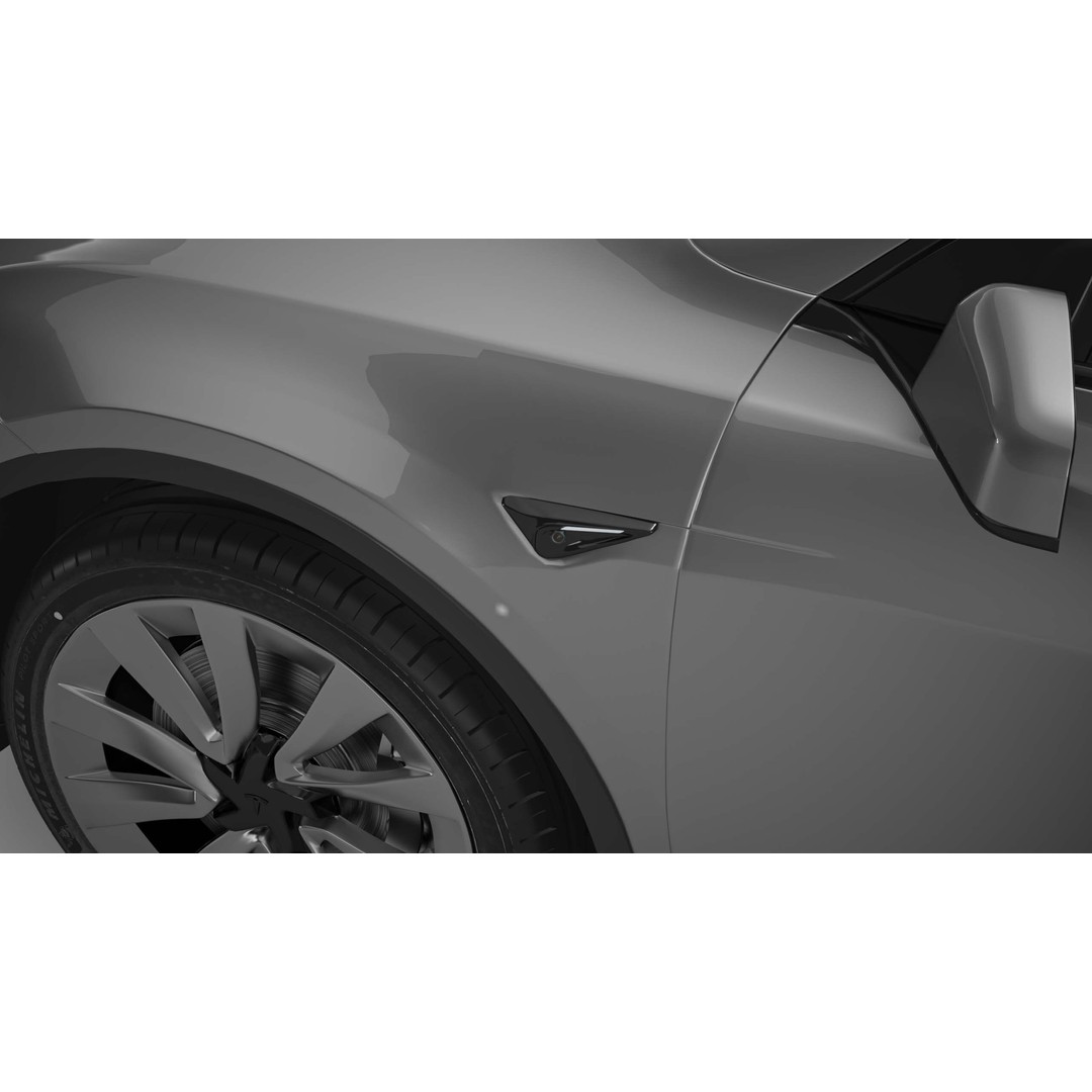 2025 Tesla Model Y 3D Model – SUV Game-Ready Asset, FBX, OBJ - View 9