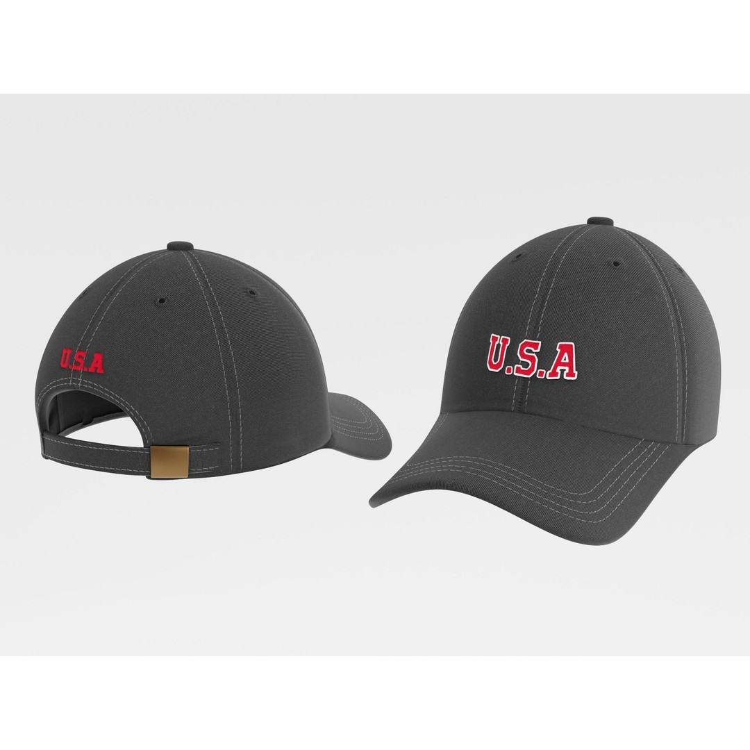 Baseball Cap 3D Model – Low Poly PBR Game Asset, FBX, OBJ - View 3