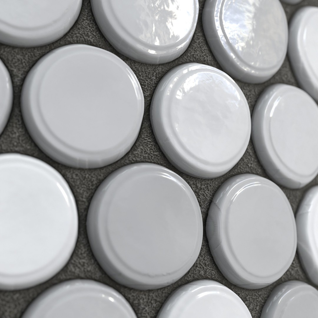 Kitchen Glaze Tile 3D Model – PBR Texture in 7 Colors, OBJ & Max Formats - View 11