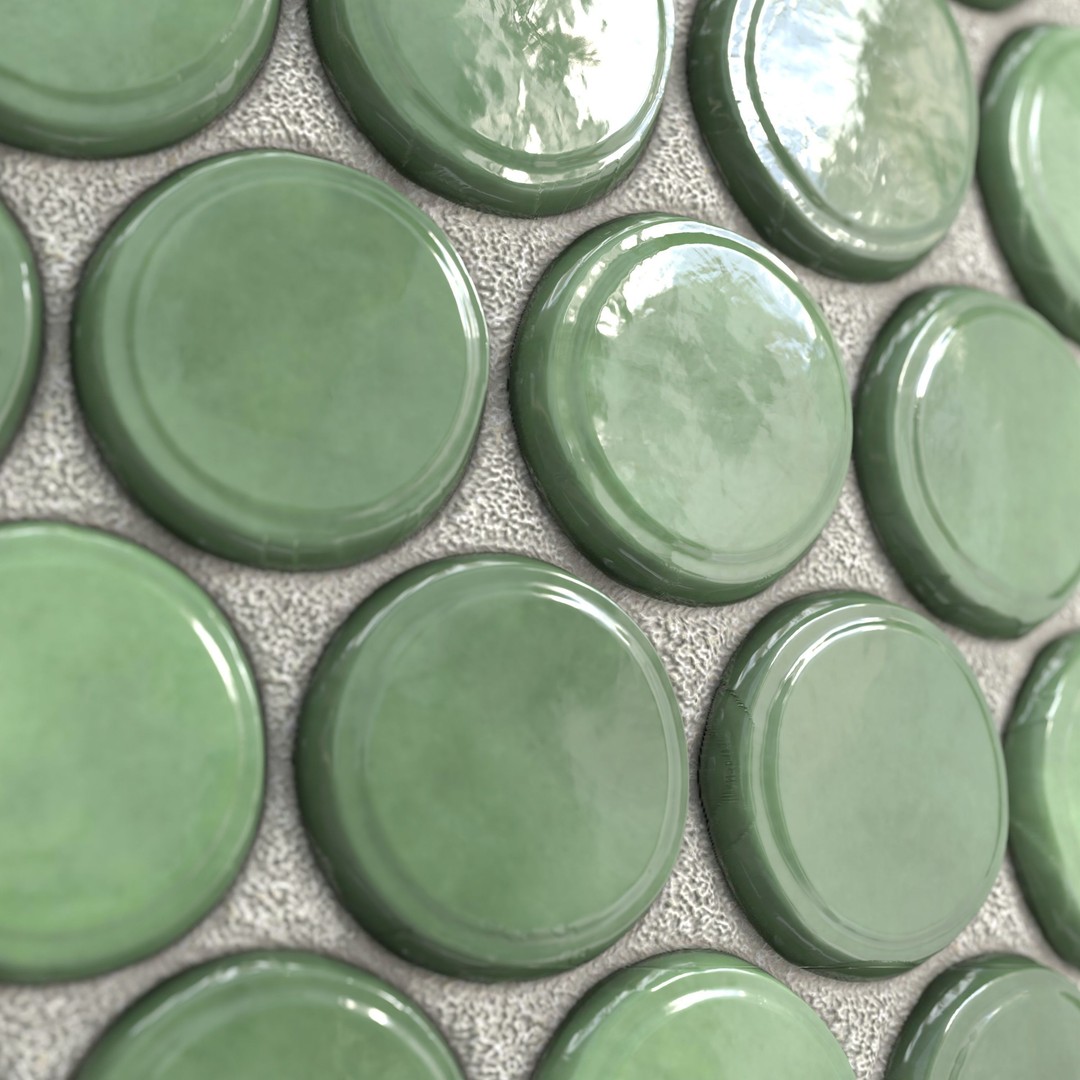 Kitchen Glaze Tile 3D Model – PBR Texture in 7 Colors, OBJ & Max Formats - View 13