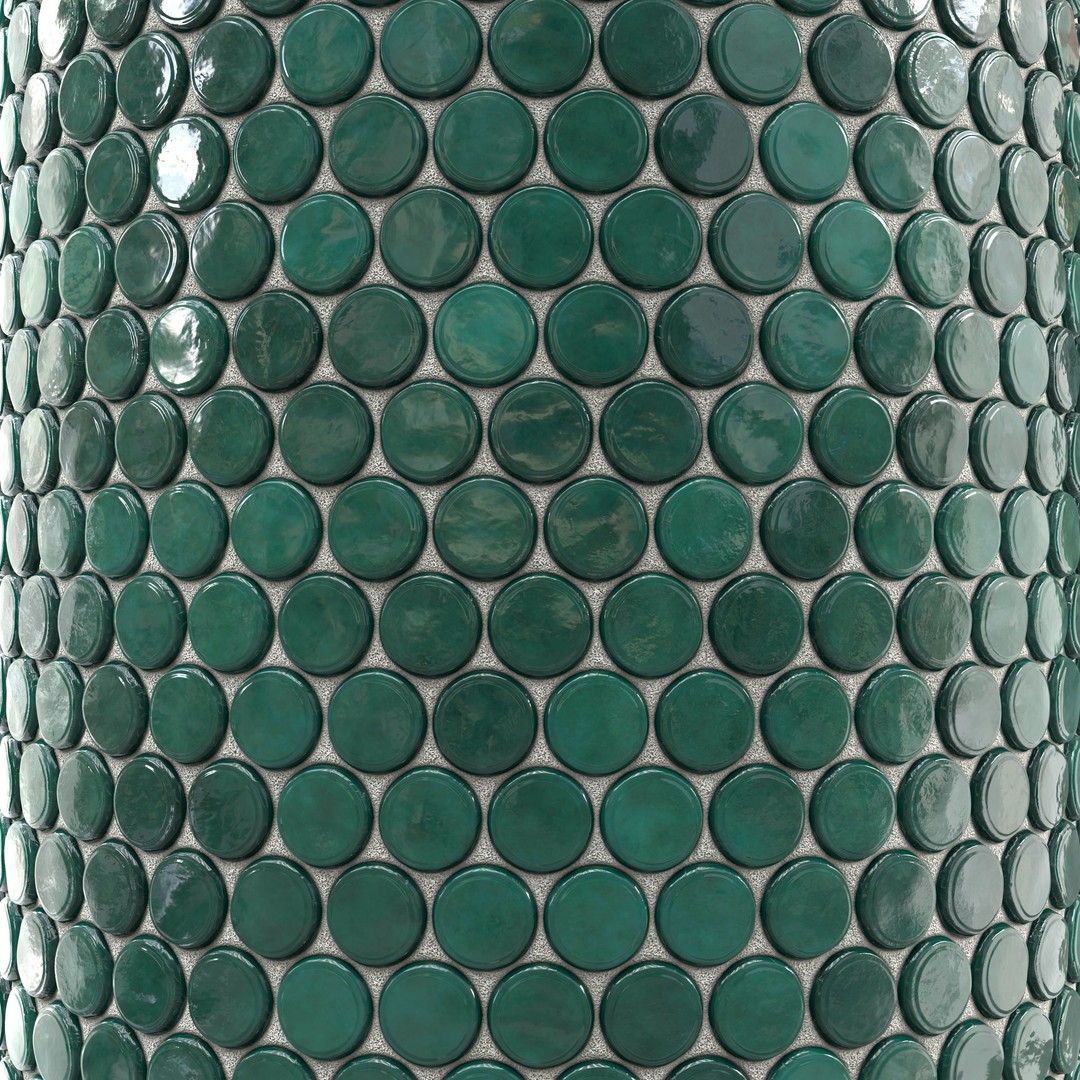 Kitchen Glaze Tile 3D Model – PBR Texture in 7 Colors, OBJ & Max Formats - View 17