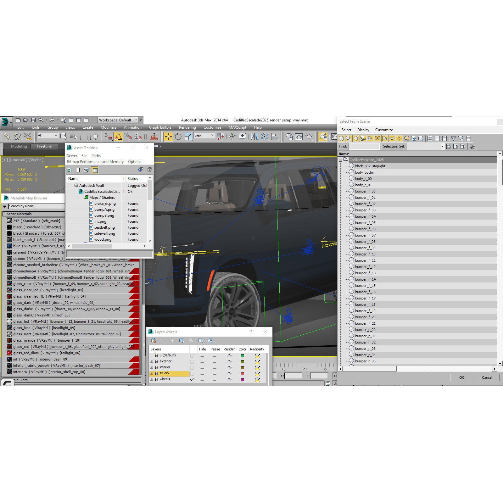 Escalade SUV 2025 - Game-Ready 3D Model - View 30
