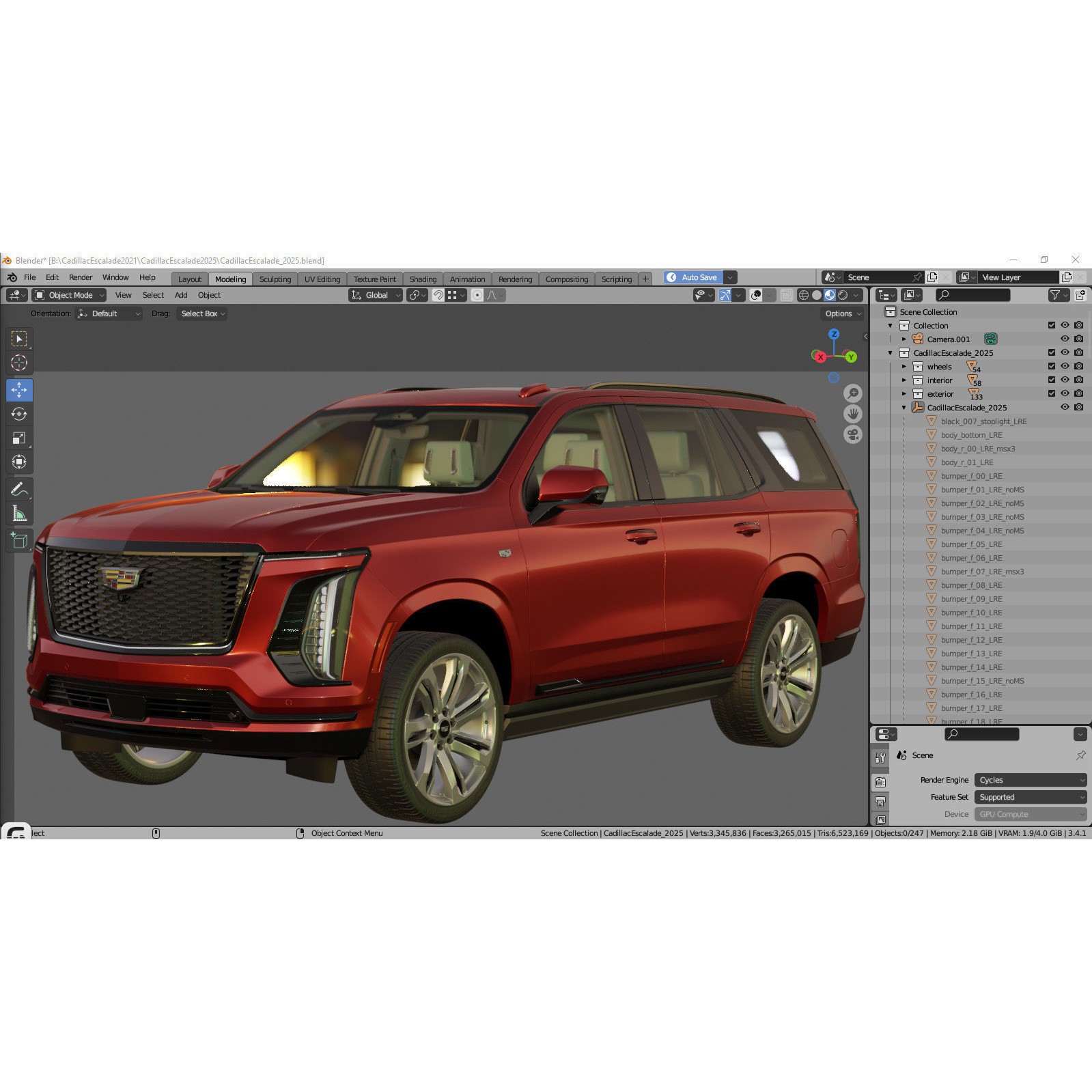 Escalade SUV 2025 - Game-Ready 3D Model - View 31
