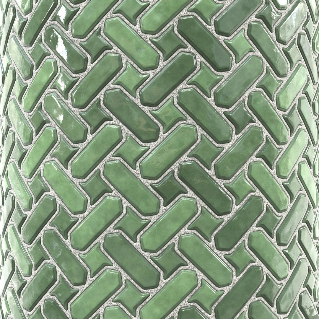 Kitchen Glaze Tile 3D Model – PBR Texture Set, 4K Maps - View 7