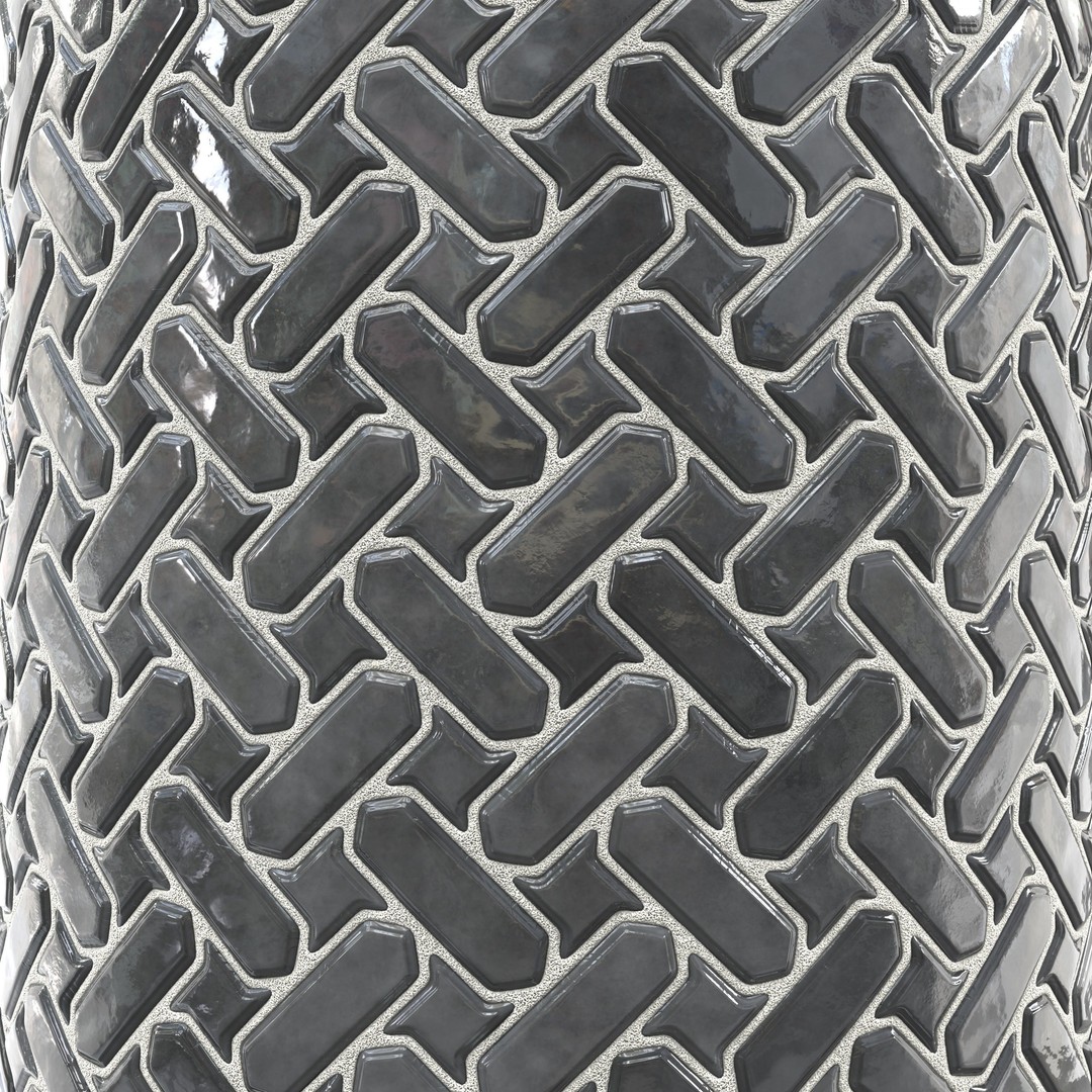 Kitchen Glaze Tile 3D Model – PBR Texture Set, 4K Maps - View 8
