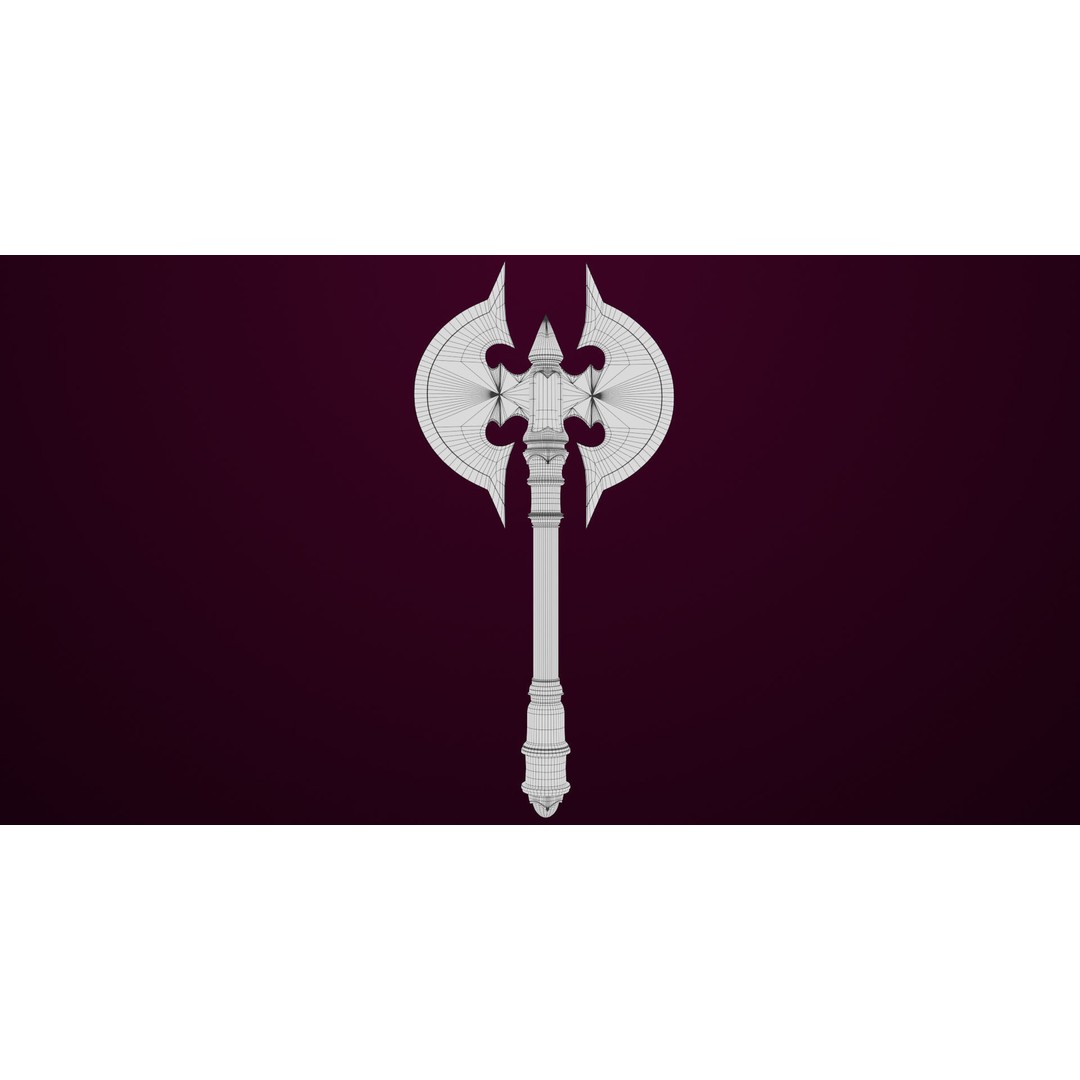 Battle Axe 3D Model – Low Poly PBR Weapon for Games, FBX - View 14