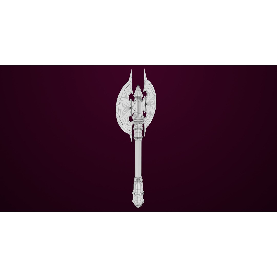 Battle Axe 3D Model – Low Poly PBR Weapon for Games, FBX - View 15