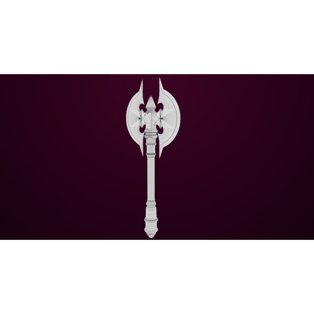 Battle Axe 3D Model – Low Poly PBR Weapon for Games, FBX - View 17