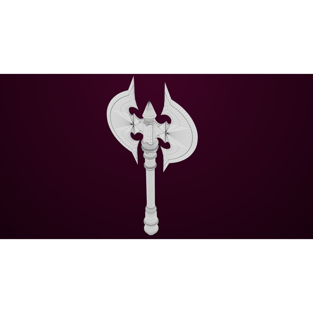 Battle Axe 3D Model – Low Poly PBR Weapon for Games, FBX - View 18