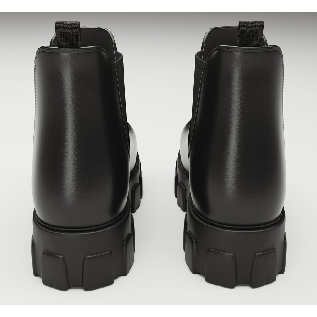 Chelsea Boots 3D Model – Low Poly Game Ready Footwear, FBX, Blender - View 6