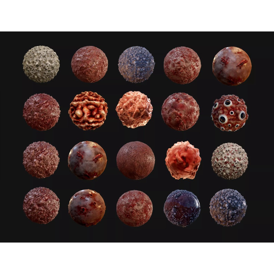 Bloody Gore Horror 3D Model – Seamless PBR Textures, 20 Pack - View 2