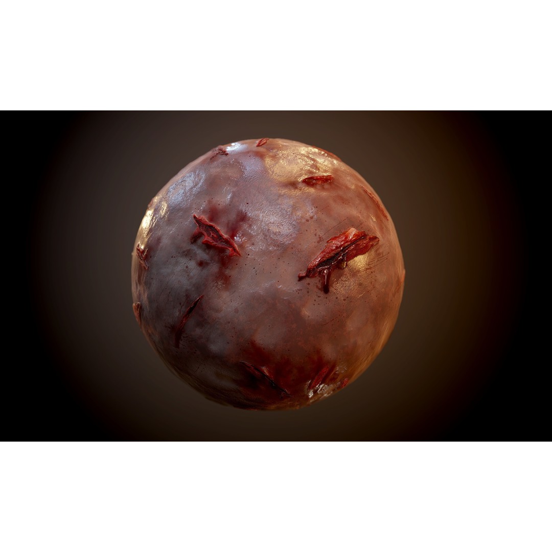 Bloody Gore Horror 3D Model – Seamless PBR Textures, 20 Pack - View 3