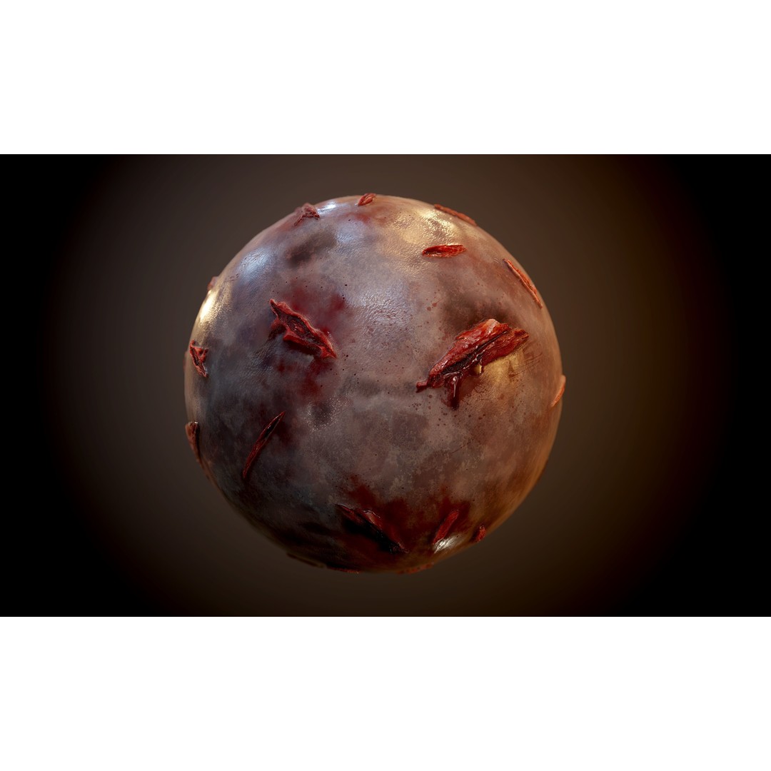 Bloody Gore Horror 3D Model – Seamless PBR Textures, 20 Pack - View 8