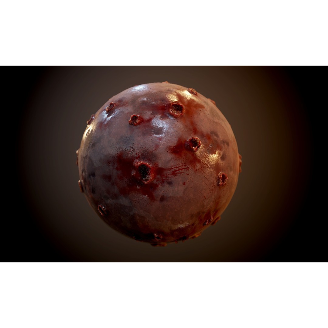 Bloody Gore Horror 3D Model – Seamless PBR Textures, 20 Pack - View 9