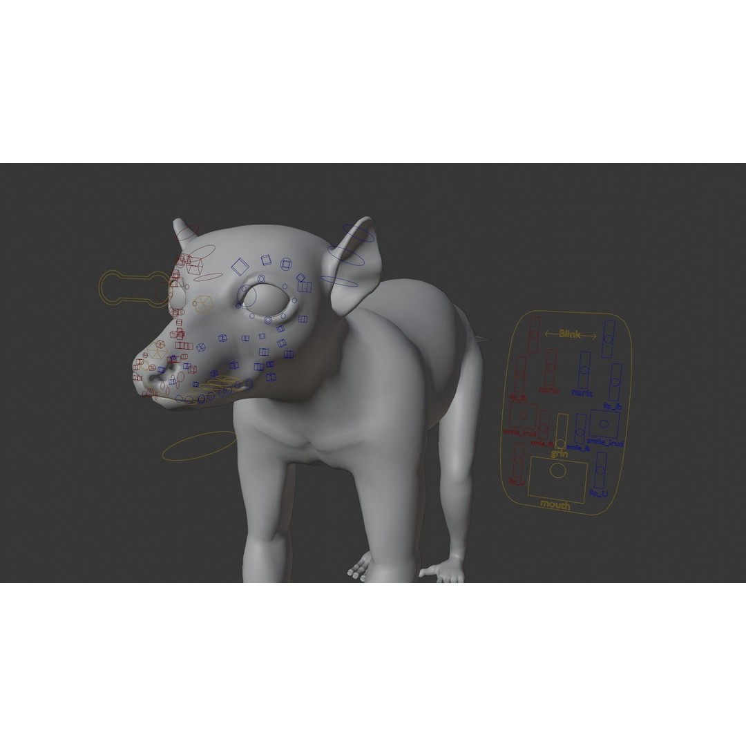 Ring Tailed Lemur 3D Model – Realistic Animated Rigged Character, Blender - View 12