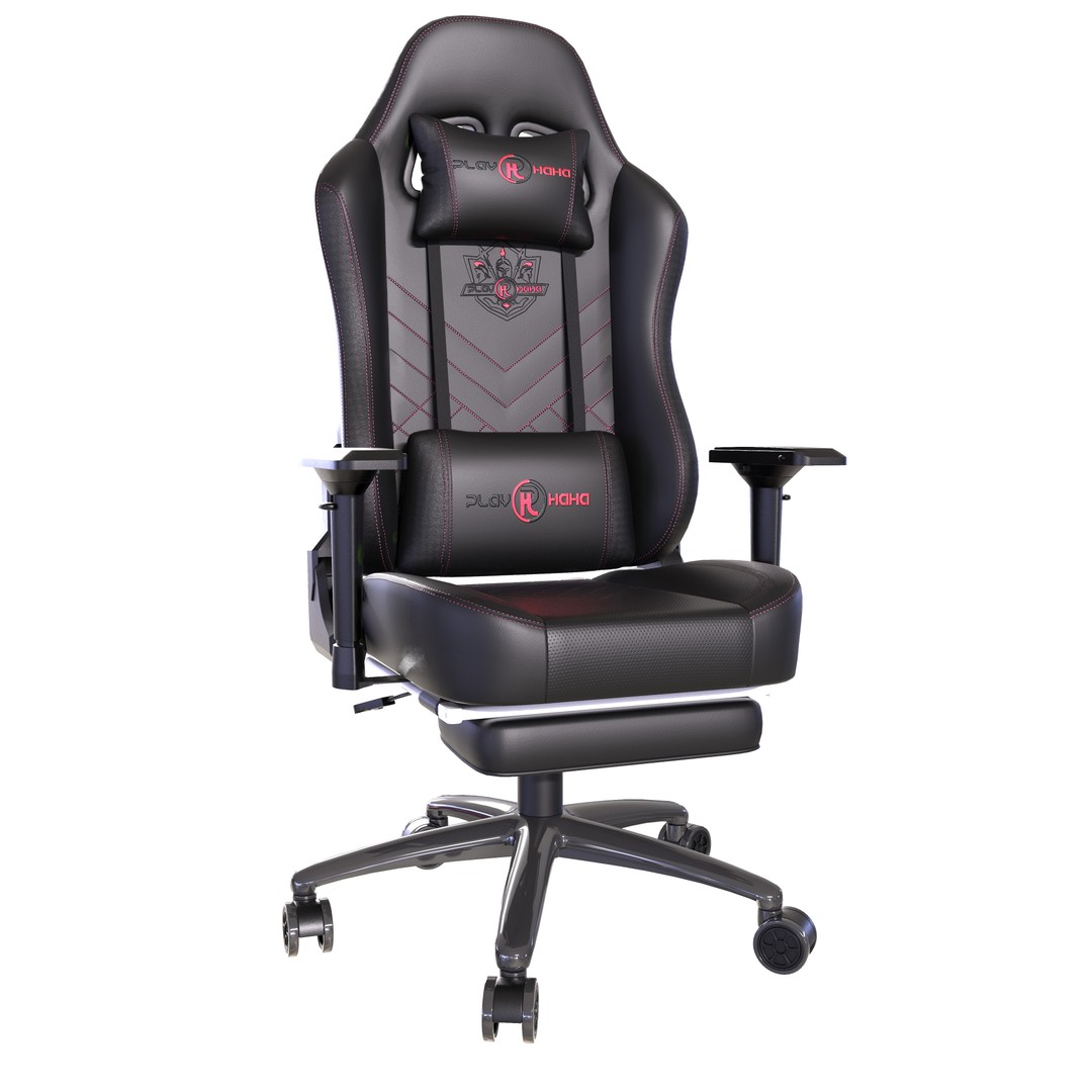 Gaming Chair 3D Model – Low Poly PBR Asset, FBX & OBJ Formats - View 3