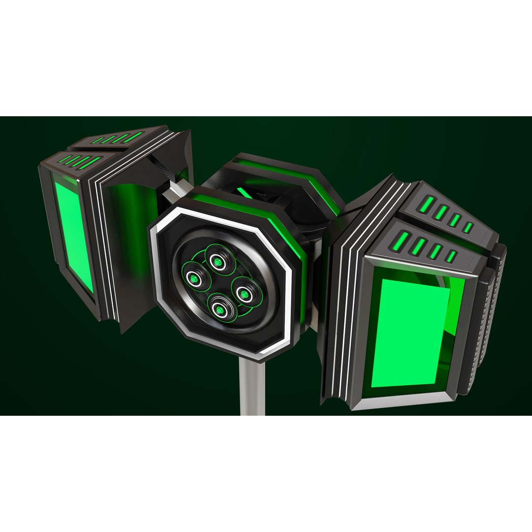 Sci-Fi Hammer09 3D Model – Low Poly Game Asset with PBR Textures - View 19