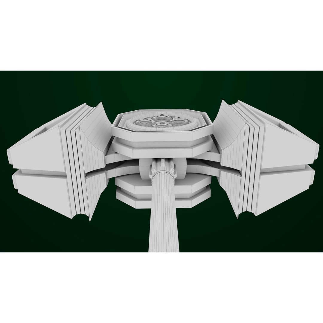 Sci-Fi Hammer09 3D Model – Low Poly Game Asset with PBR Textures - View 34