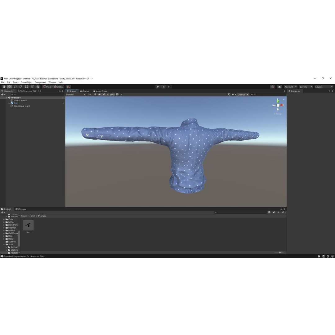 Classic Shirt 3D Model – Realistic Low-Poly Rigged Asset, FBX - View 20