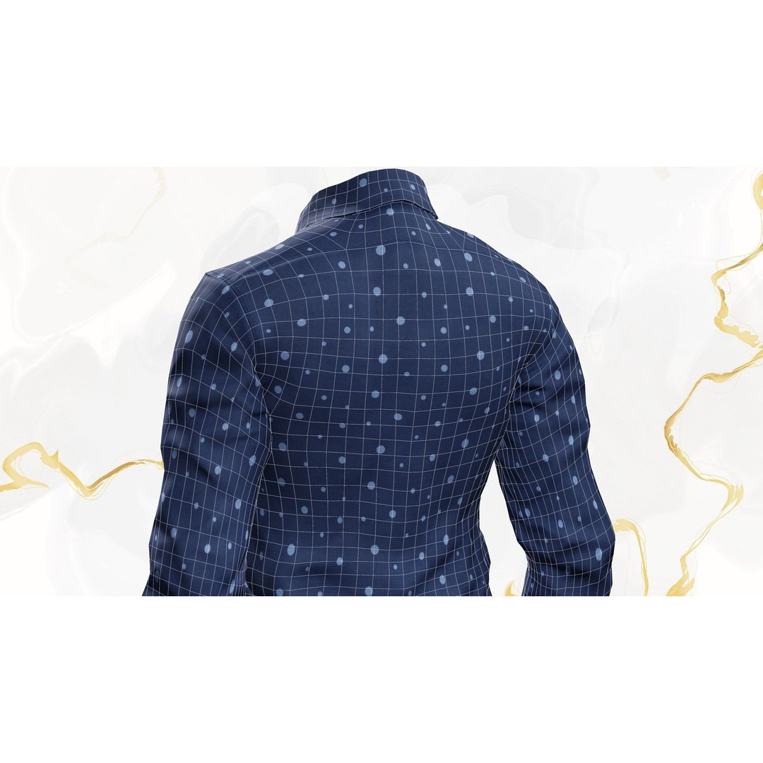 Classic Shirt 3D Model – Realistic Low-Poly Rigged Asset, FBX - View 28