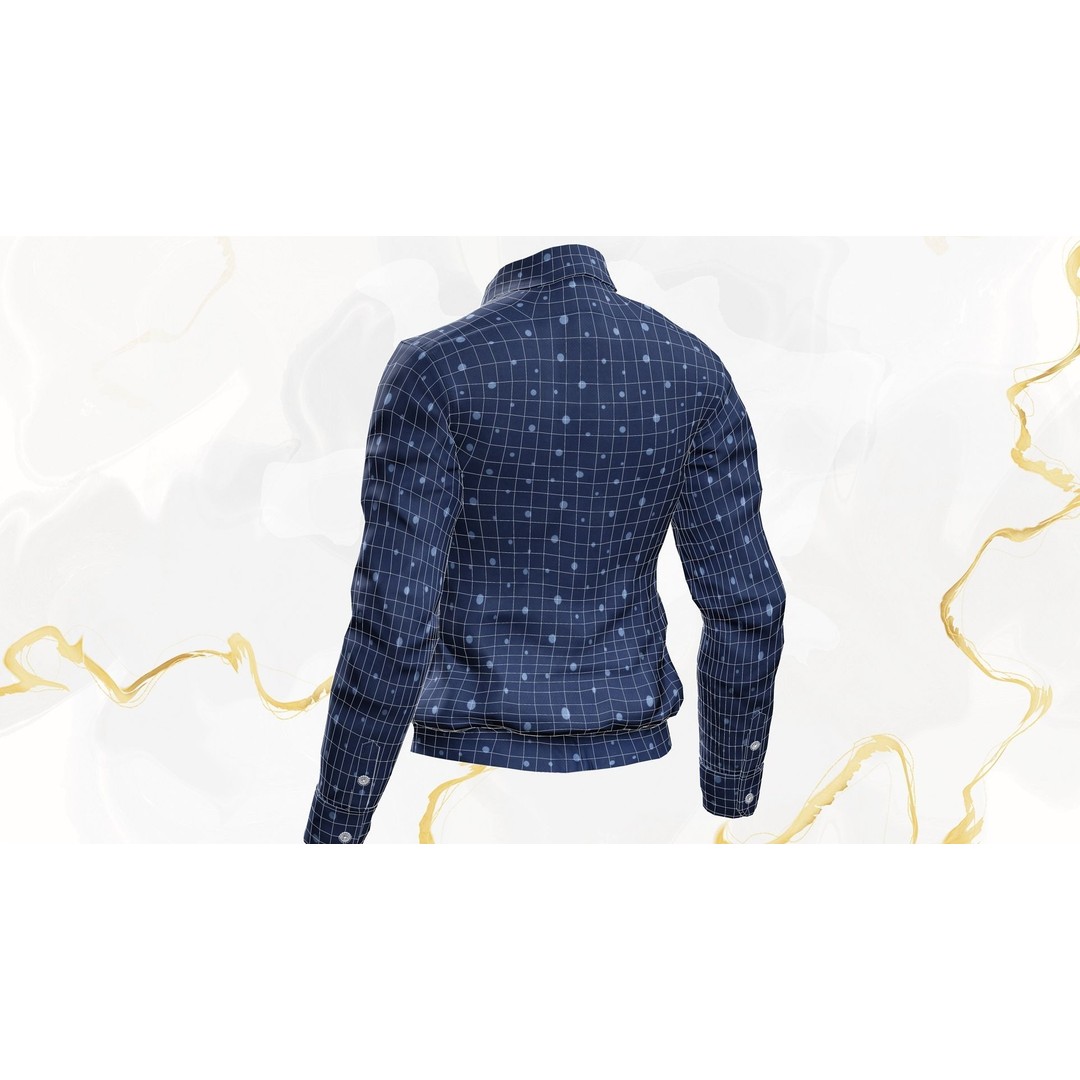 Classic Shirt 3D Model – Realistic Low-Poly Rigged Asset, FBX - View 30