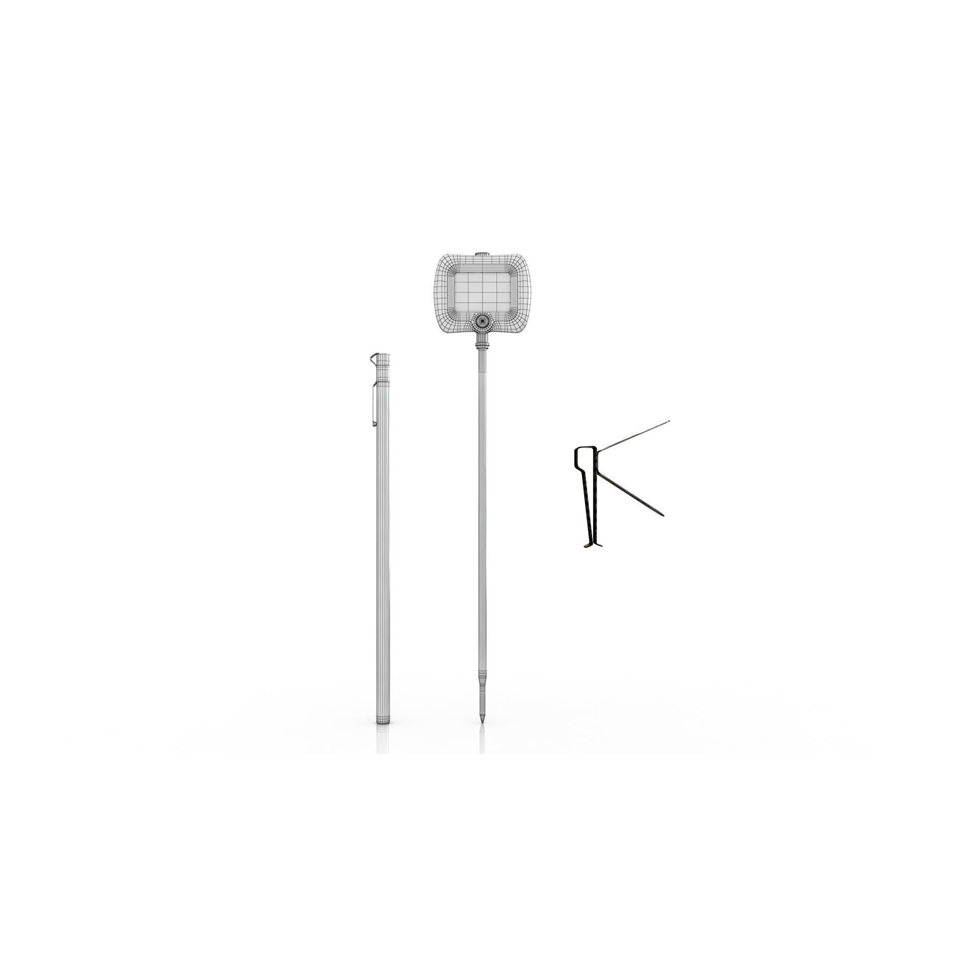 Digital Candy Thermometer - Low-Poly Game-Ready 3D Model - View 12