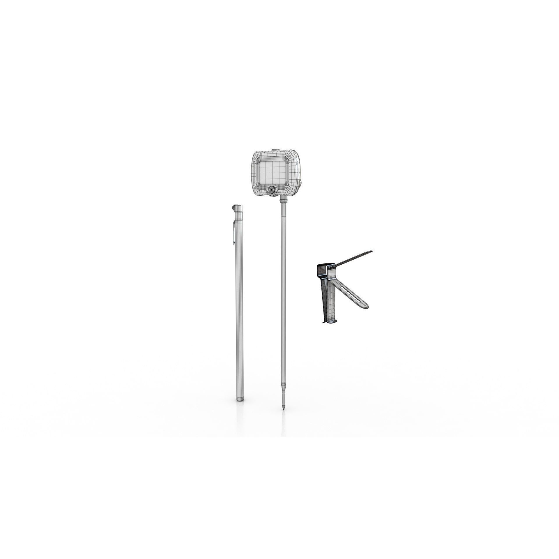 Digital Candy Thermometer - Low-Poly Game-Ready 3D Model - View 18
