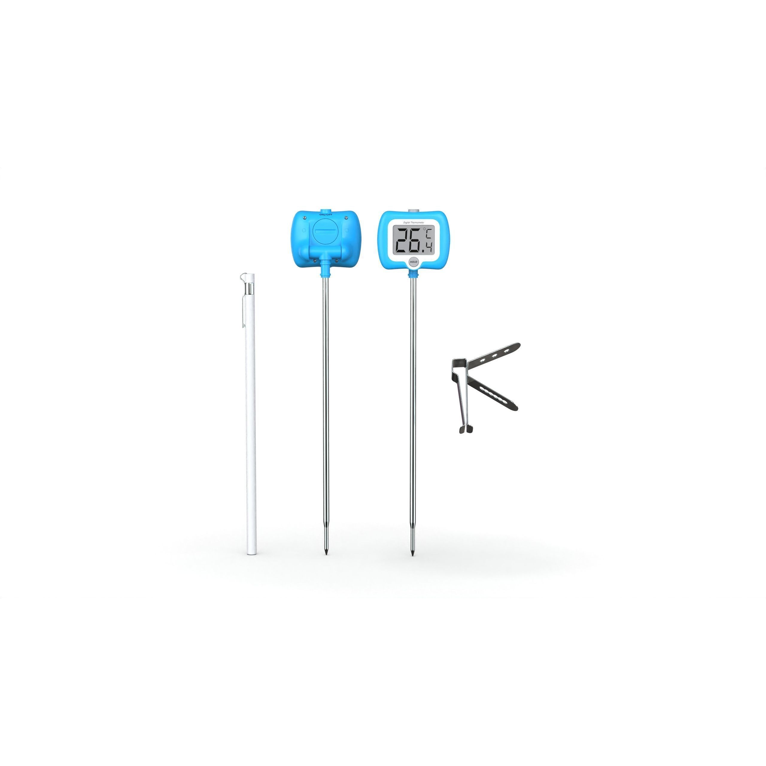 Digital Candy Thermometer - Low-Poly Game-Ready 3D Model - View 5