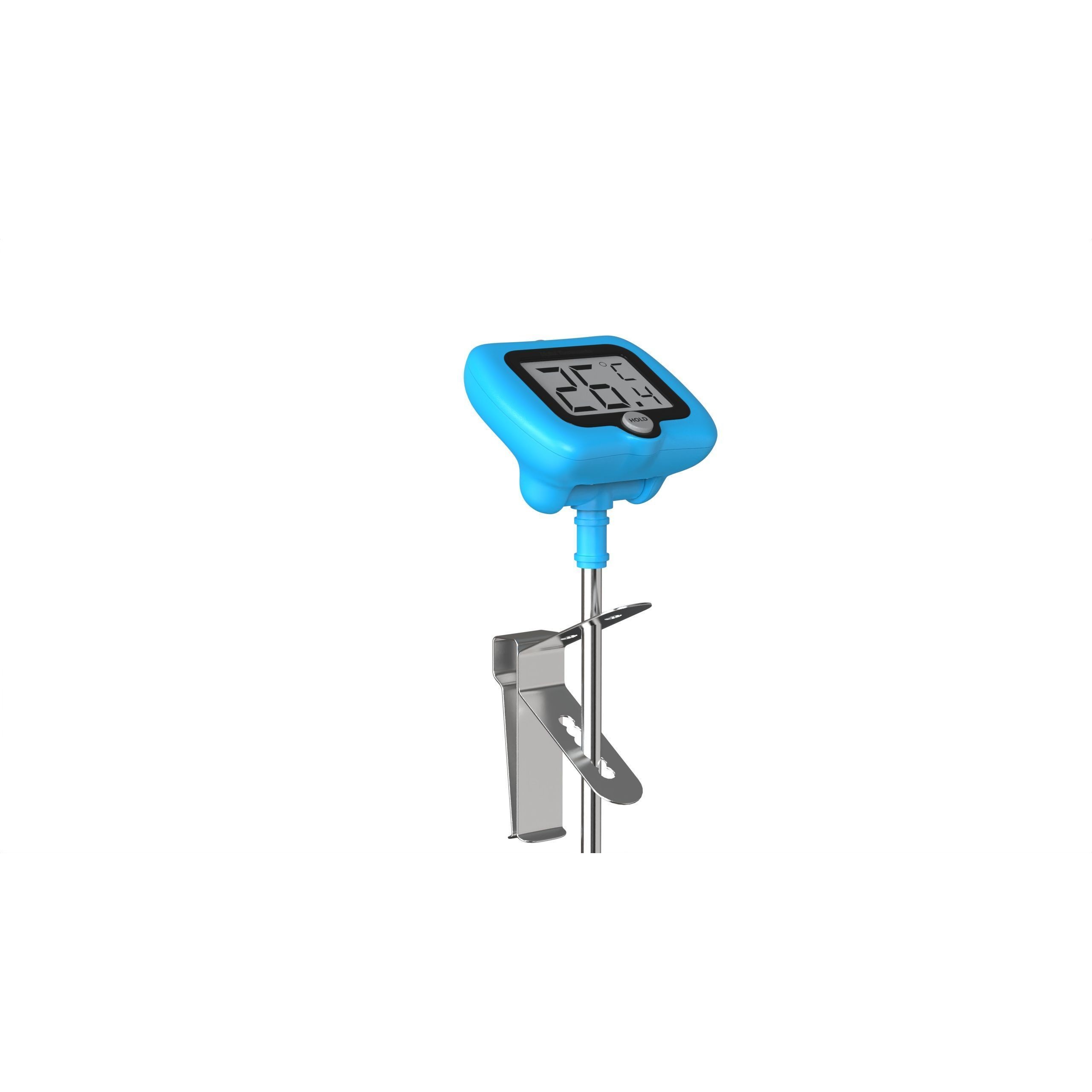 Digital Candy Thermometer - Low-Poly Game-Ready 3D Model - View 9