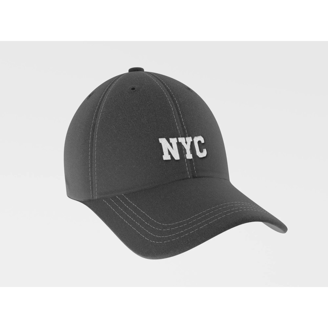 Baseball Cap 3D Model – Low Poly PBR Black Hat for Unity/Unreal - View 2