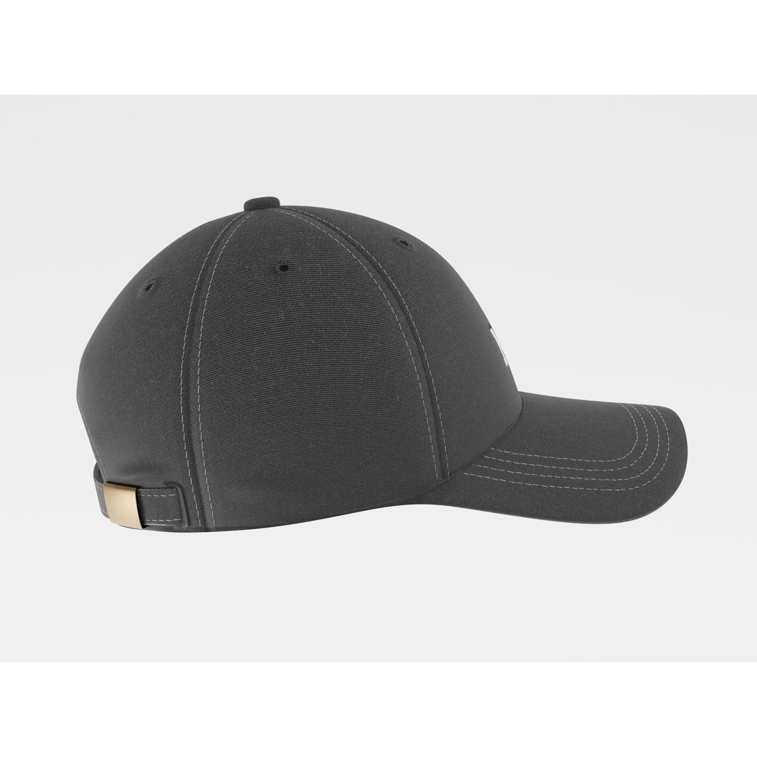 Baseball Cap 3D Model – Low Poly PBR Black Hat for Unity/Unreal - View 5